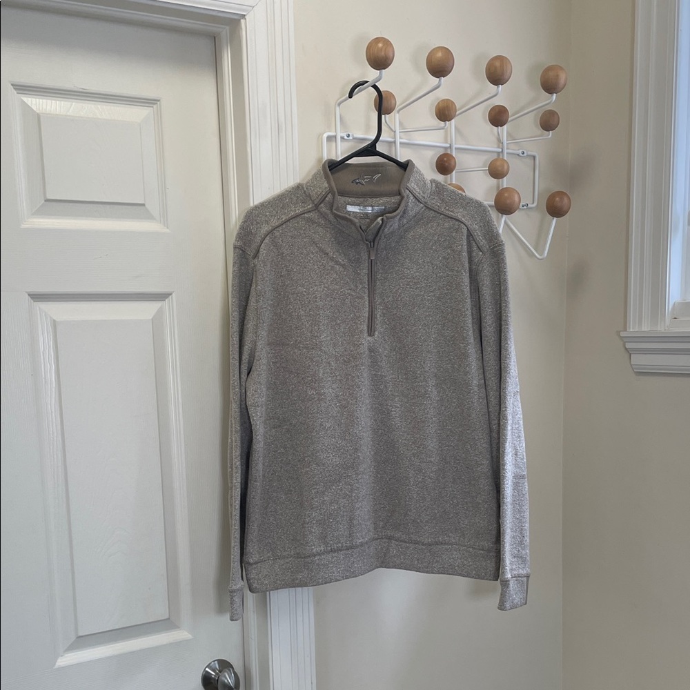 Greg Norman - Performance Golf Half Zip Pullover Sweat Shirt - Brown - M